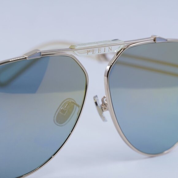 🕶️ New Philipp Plein SPP048M 033M Sunglasses - Shiny Rose Gold Frame - Picture 10 of 12